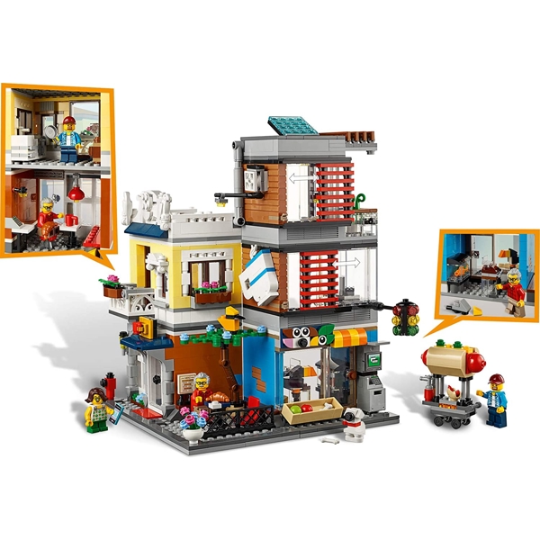 ასაწყობი კონსტრუქცია Lego 31097,  Creator Townhouse Pet Shop & Cafe