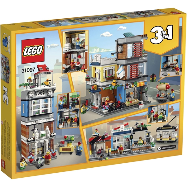 ასაწყობი კონსტრუქცია Lego 31097,  Creator Townhouse Pet Shop & Cafe