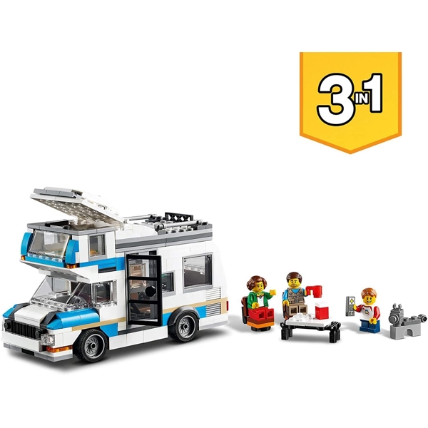 ასაწყობი მანქანა Lego 31108, Caravan Family Holiday