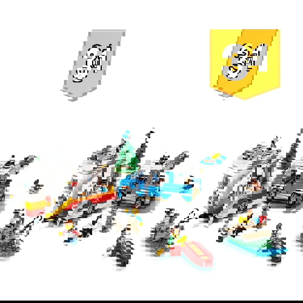 ასაწყობი მანქანა Lego 31108, Caravan Family Holiday