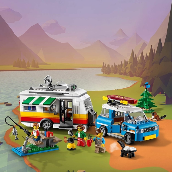 ასაწყობი მანქანა Lego 31108, Caravan Family Holiday