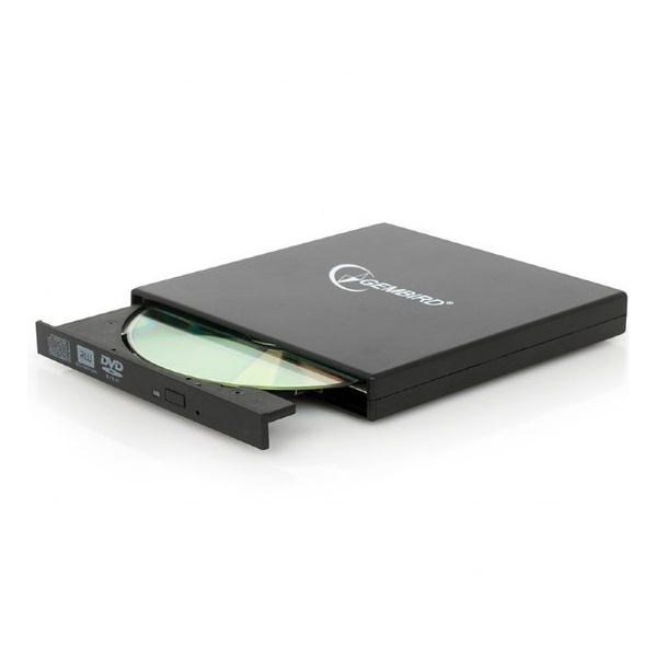  დისკის გარე წამკითხველი Gembird External DVD Drive Black