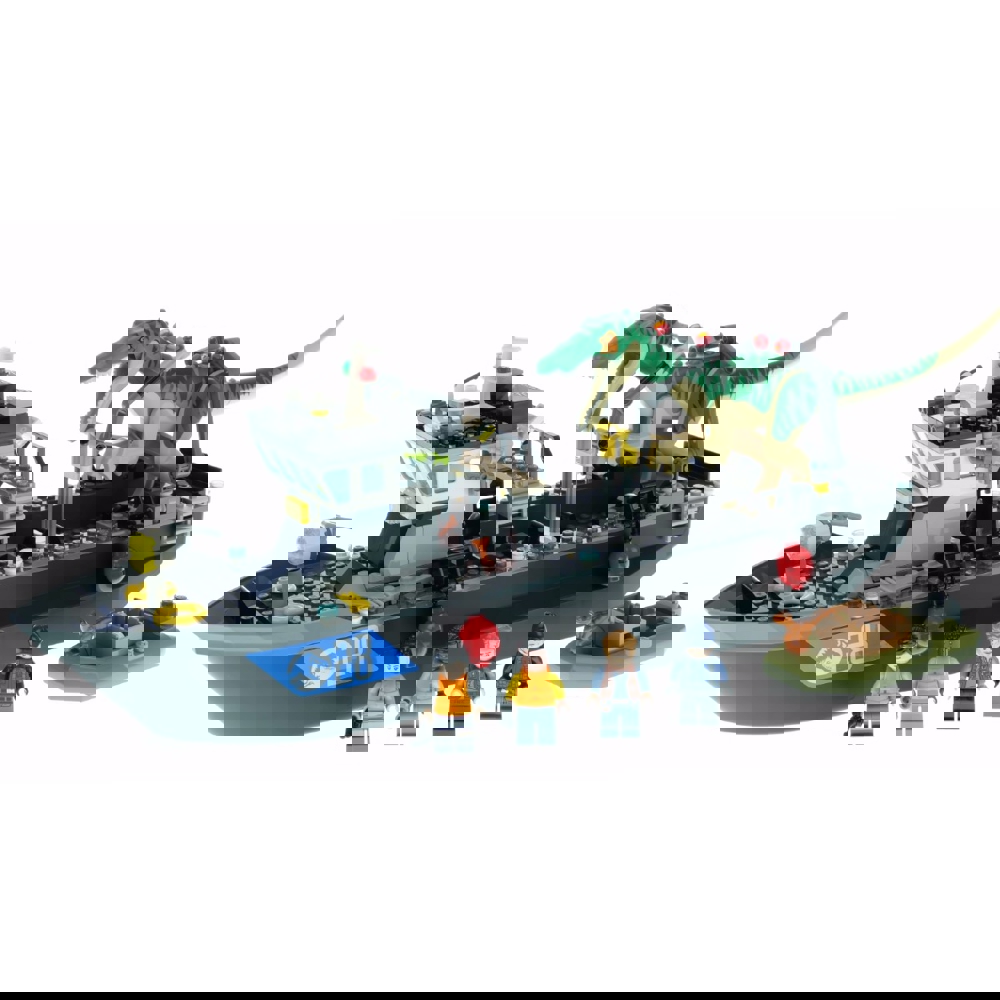 ასაწყობი გემი Lego 76942, Jurassic World Baryonyx Dinosaur Boat Escape