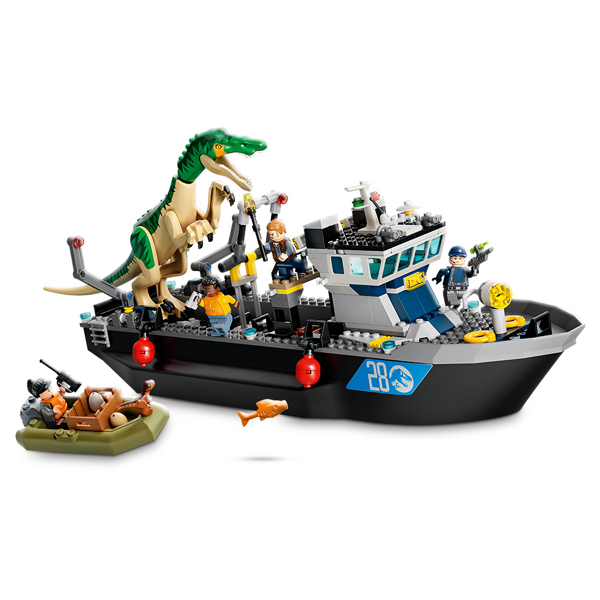 ასაწყობი გემი Lego 76942, Jurassic World Baryonyx Dinosaur Boat Escape