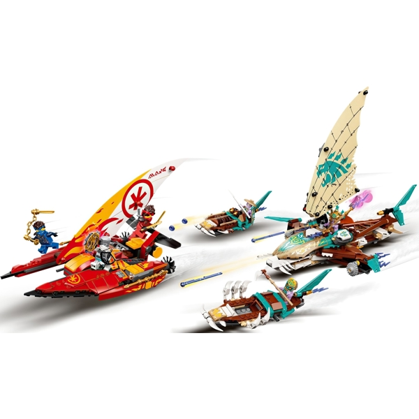 ასაწყობი კონსტრუქცია Lego 71748, Ninjago Catamaran Sea Battle