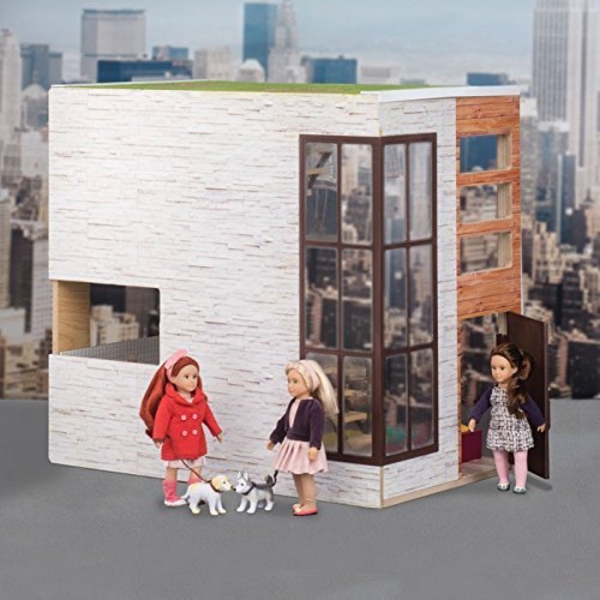 Lori LO37004Z Wood House For 6" Doll 