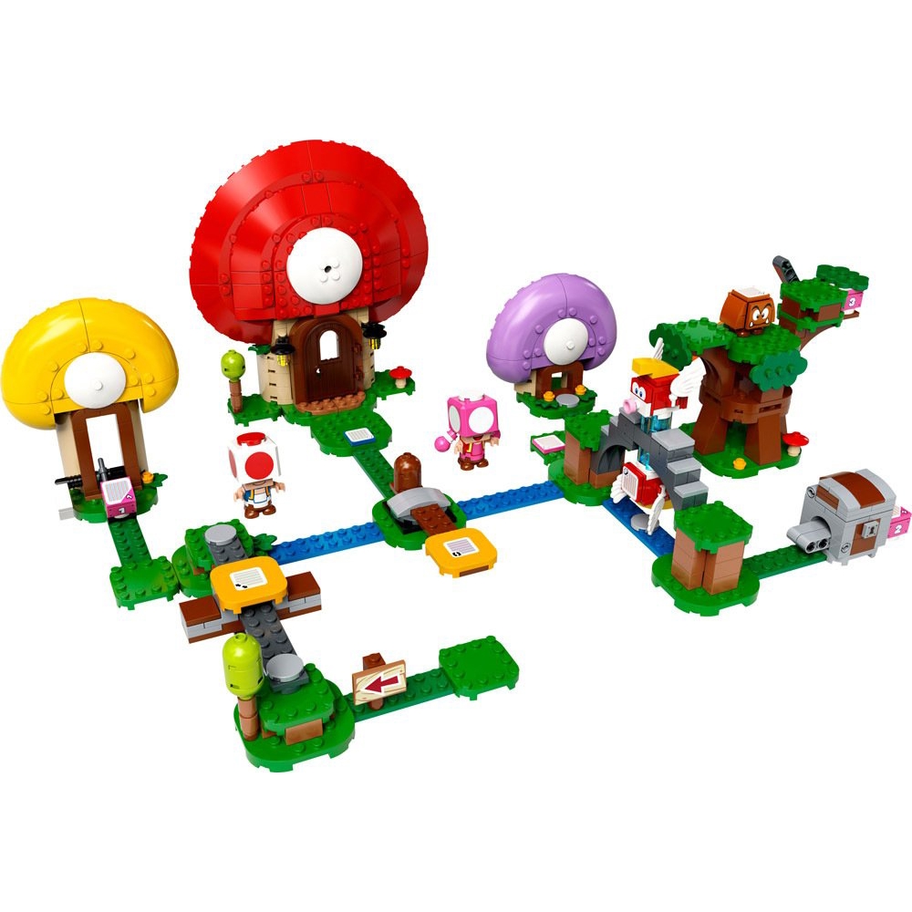 ასწყობი კონსტრუქცია Lego 71368, Super Mario Toad’s Treasure Hunt Expansion Set