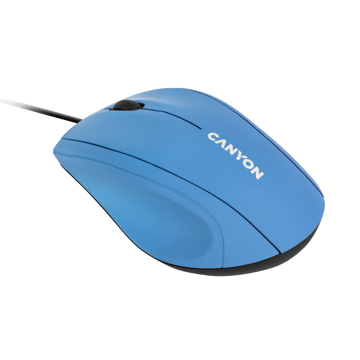 მაუსი Canyon CNE-CMS05BX, Wired Mouse, Light Blue