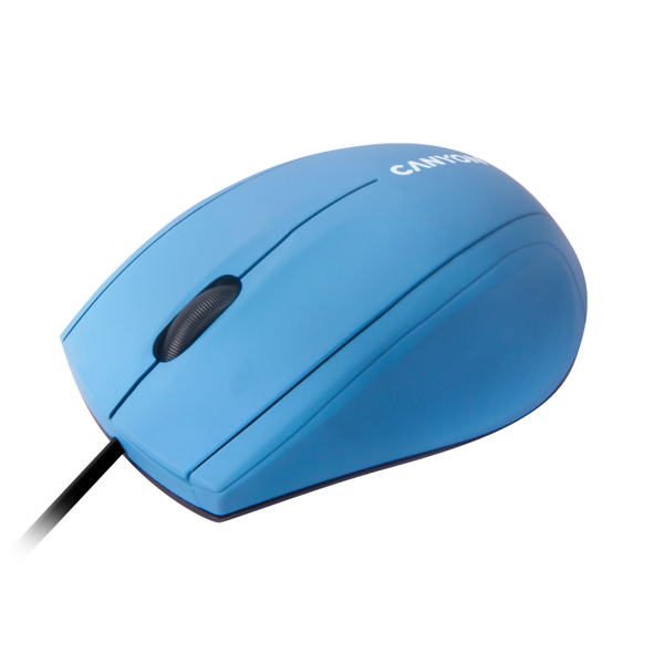 მაუსი Canyon CNE-CMS05BX, Wired Mouse, Light Blue