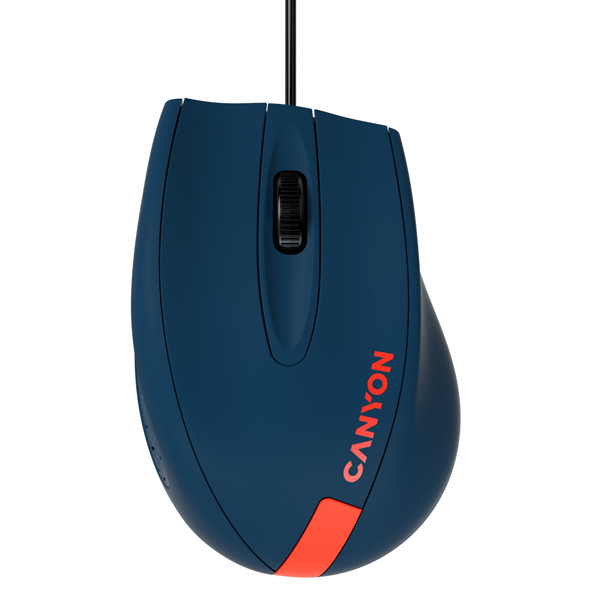 მაუსი Canyon CNE-CMS11BR, Wired Mouse, Blue/Red