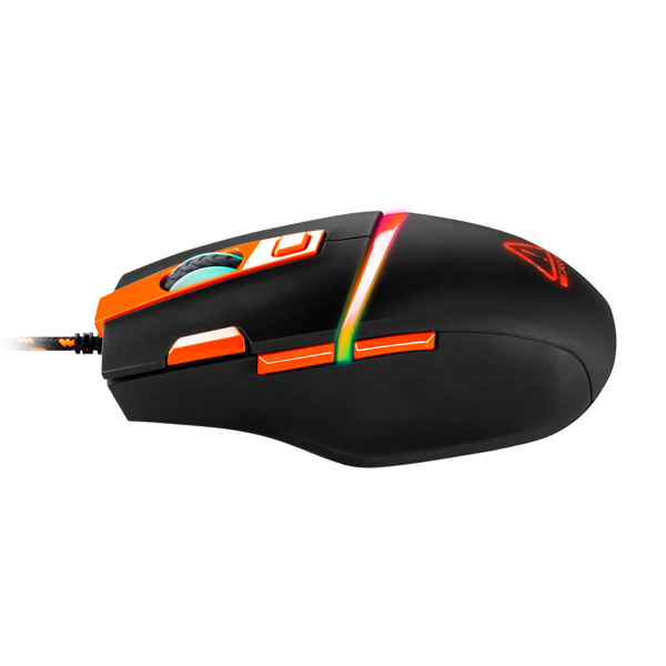 მაუსი Canyon CND-SGM04RGB, RGB, Wired, Gaming Mouse, Black/Orange