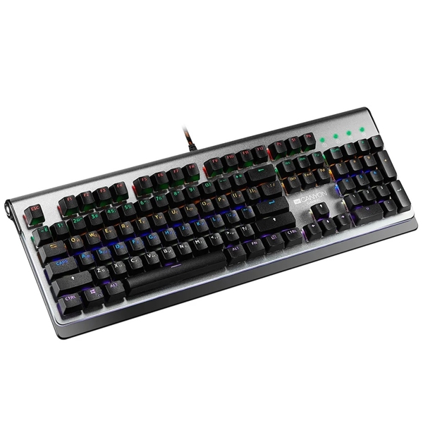 კლავიატურა Canyon CND-SKB8-RU, RGB, Mechanical, Wired, Gaming Keyboard, Dark Grey