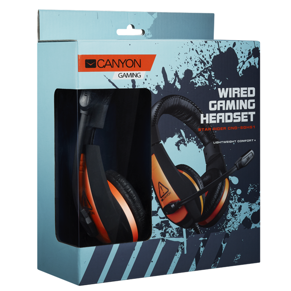 ყურსასმენი Canyon CND-SGHS1A Gaming Headset 3.5MM Jack With Microphone Black