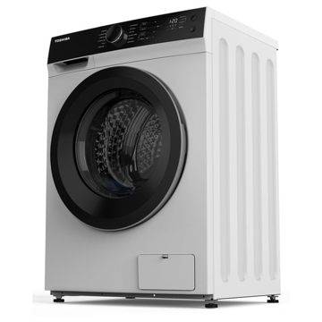 სარეცხი მანქანა Toshiba TWD-BJ130M4GE(WK), 12Kg, 1400Rpm, With Drying, White/Black