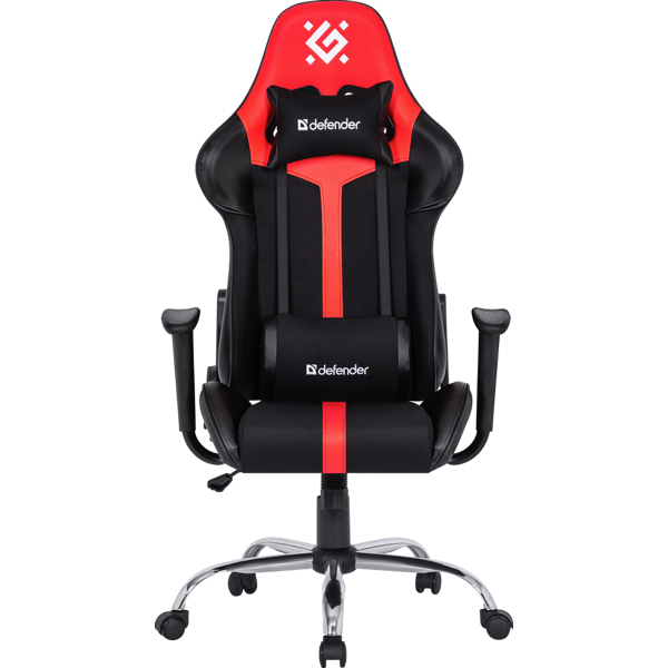 გეიმერული სავარძელი Defender 64374 Racer, Gaming Chair, Black/Red