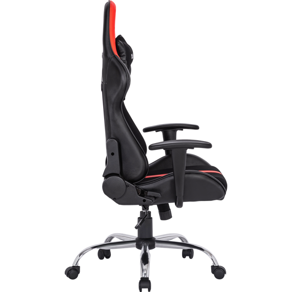 გეიმერული სავარძელი Defender 64374 Racer, Gaming Chair, Black/Red