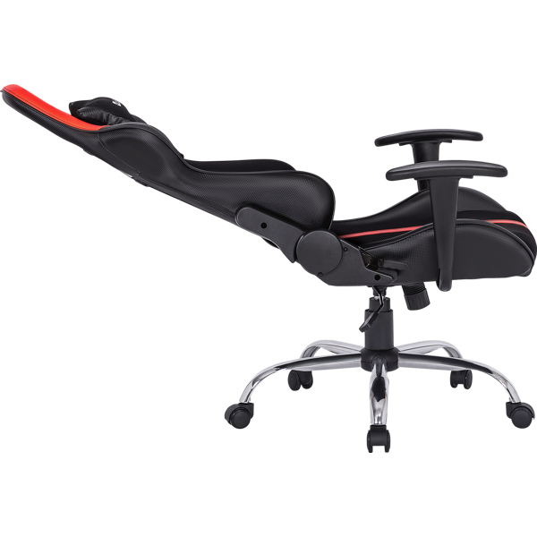 გეიმერული სავარძელი Defender 64374 Racer, Gaming Chair, Black/Red