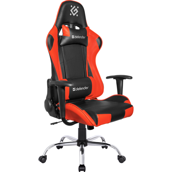 გეიმერული სავარძელი Defender 64358 Azgard, Gaming Chair, Black/Red