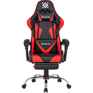 გეიმერული სავარძელი Defender 64354 Pilot, Gaming Chair, Black/Red