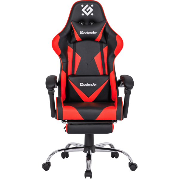 გეიმერული სავარძელი Defender 64354 Pilot, Gaming Chair, Black/Red