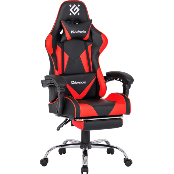 გეიმერული სავარძელი Defender 64354 Pilot, Gaming Chair, Black/Red