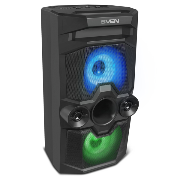 Sven PS-650, LED-display, Wireless Speaker, Bluetooth, USB, microSD, FM radio, Karaoke, Black