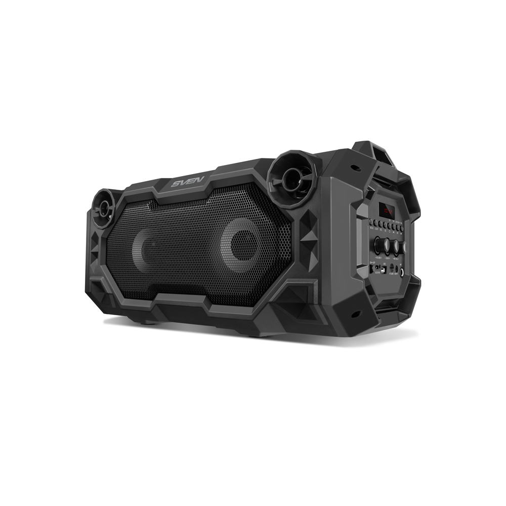 დინამიკი Sven PS-500, Wireless Speaker,  LED-display, Bluetooth, USB, microSD, FM radio, Karaoke, Black