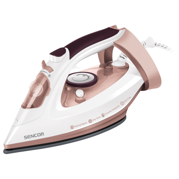 Sencor SSI 3520RS, 3100W, 280ML, Steam Iron, White/Pink