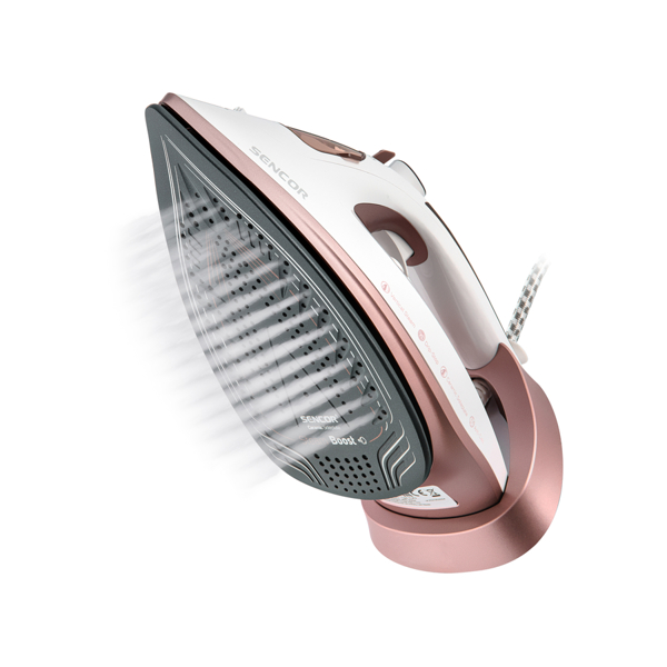 ორთქლის უთო Sencor SSI 3520RS, 3100W, 280ML, Steam Iron, White/Pink