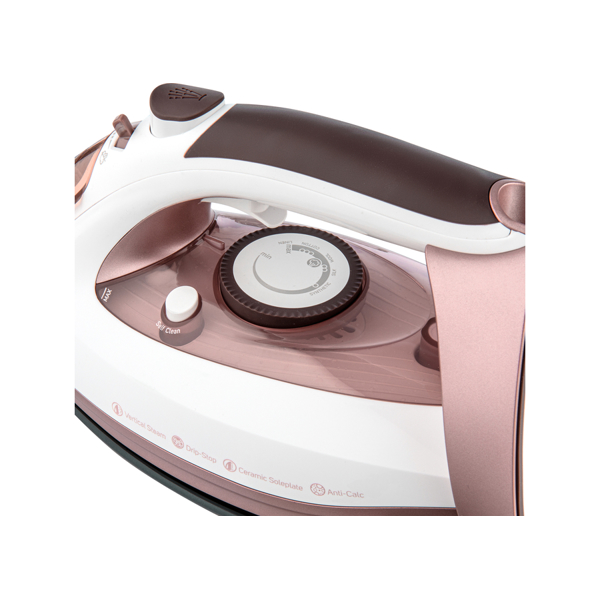 ორთქლის უთო Sencor SSI 3520RS, 3100W, 280ML, Steam Iron, White/Pink