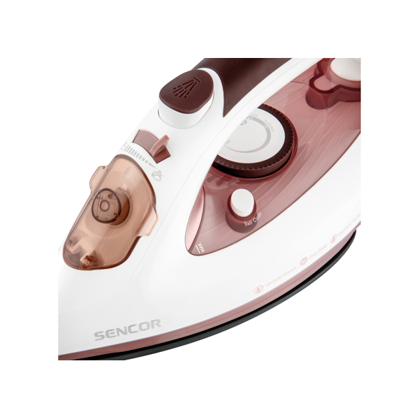 ორთქლის უთო Sencor SSI 3520RS, 3100W, 280ML, Steam Iron, White/Pink