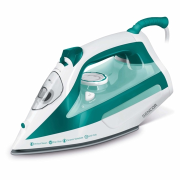 ორთქლის უთო Sencor SSI 6100GR 2600W, 470ML, Steam Iron, Green