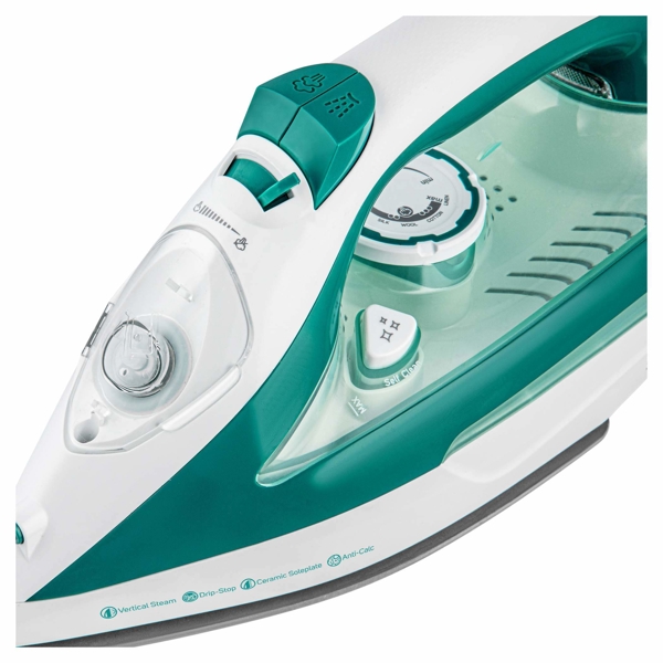 ორთქლის უთო Sencor SSI 6100GR 2600W, 470ML, Steam Iron, Green