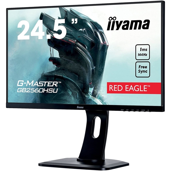 მონიტორი iiyama G-Master Red Eagle gaming monitor 24.5", TN, FreeSync, HDMI, Display Port, USB Hub, Black