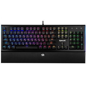 კლავიატურა Redragon 75142 Aryaman, RGB, Wired, Mechanical, Gaming keyboard, Black