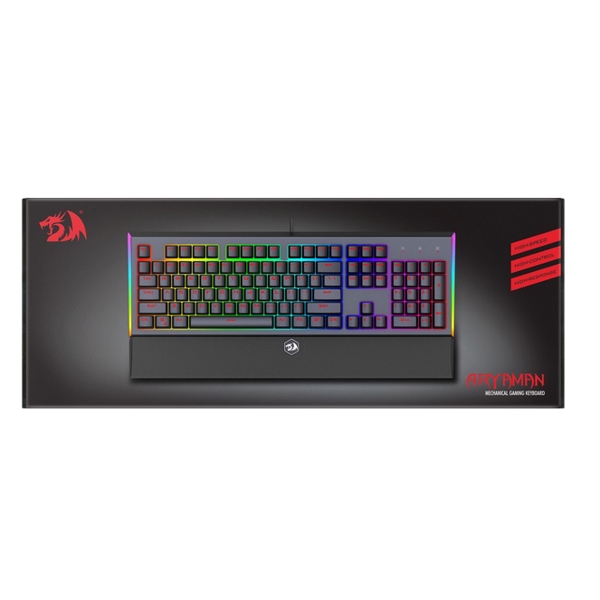 კლავიატურა Redragon 75142 Aryaman, RGB, Wired, Mechanical, Gaming keyboard, Black