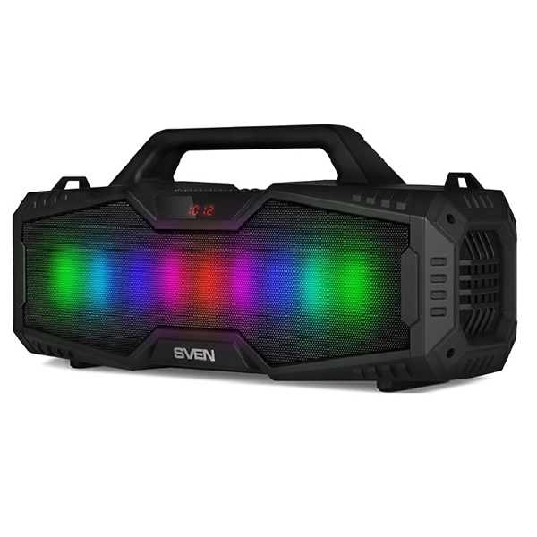 დინამიკი Sven PS-480, LED-display, Wireless Speaker, Bluetooth, USB, microSD, FM radio, Black