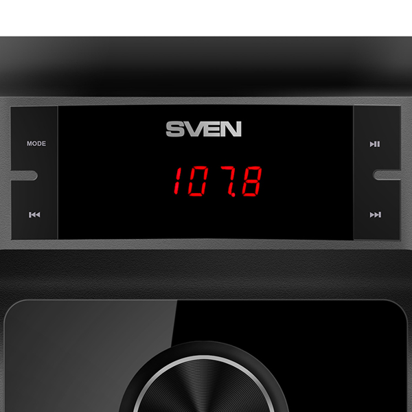 დინამიკი Sven MS-302, Wired Speaker, LED-display, USB Flash, SD, FM, Black