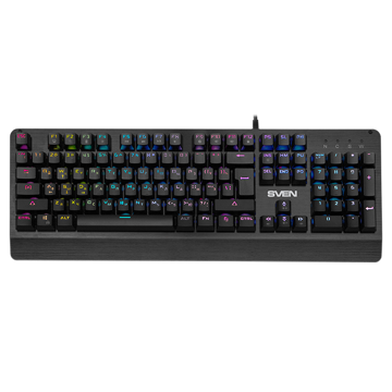 Sven KB-G9700, Wired, RGB, Mechanical, Gaming keyboard, Black