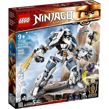 ასაწყობი რობოტი Lego 71738, Ninjago Zane's Titan Mech Battle