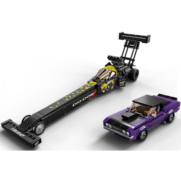 ასაწყობი მანქანა Lego 76904, Mopar Dodge//SRT Top Fuel Dragster and 1970 Dodge Challenger T/A