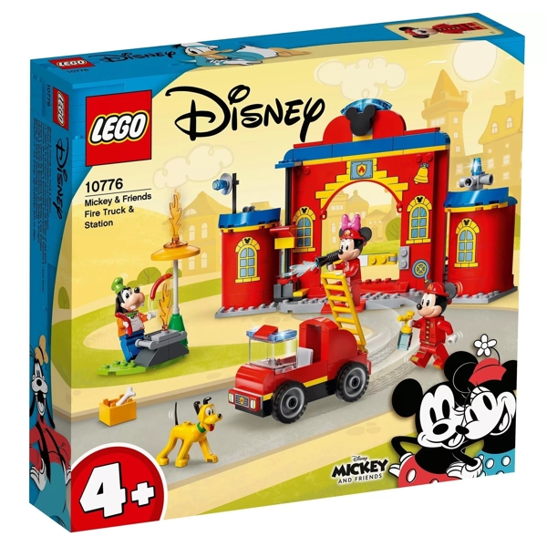 ასაწყობი ნაკრები Lego 10776, Mickey & Friends Fire Truck & Station