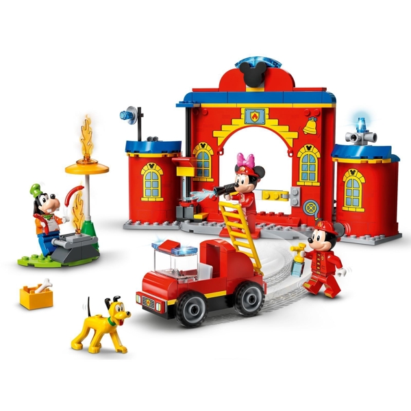 ასაწყობი ნაკრები Lego 10776, Mickey & Friends Fire Truck & Station