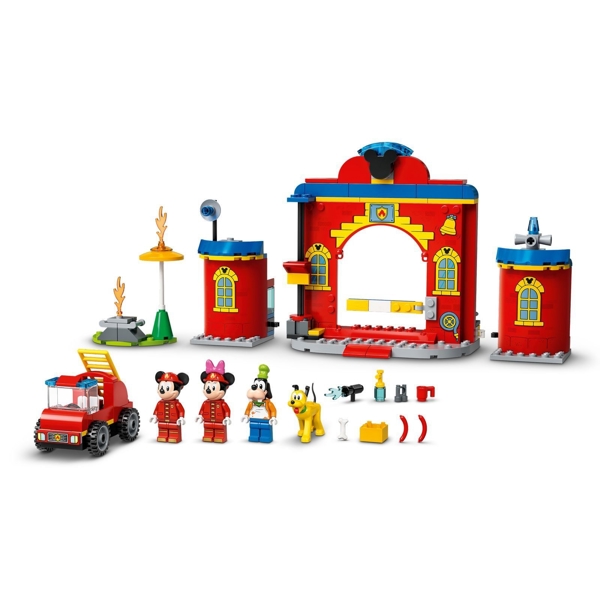 ასაწყობი ნაკრები Lego 10776, Mickey & Friends Fire Truck & Station