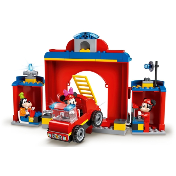 ასაწყობი ნაკრები Lego 10776, Mickey & Friends Fire Truck & Station