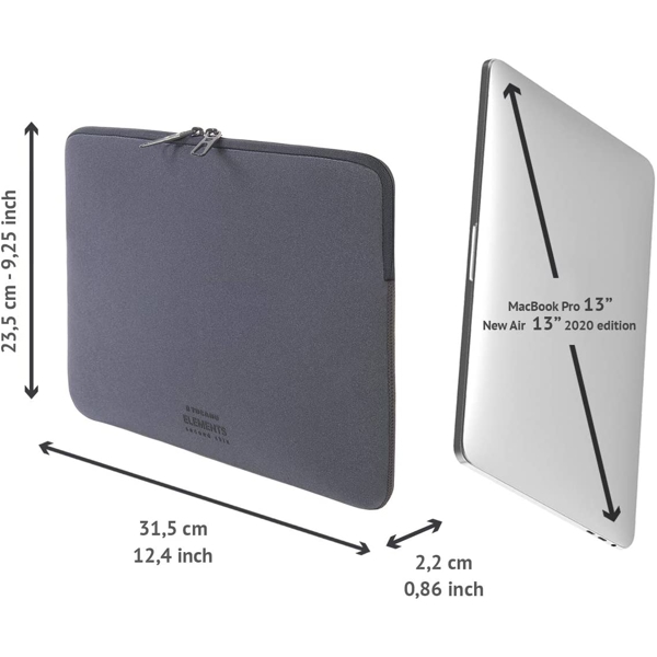 ნოუთბუქის ჩანთა Tucano BF-E-MB213-SG Elements MBP 13" Space Grey