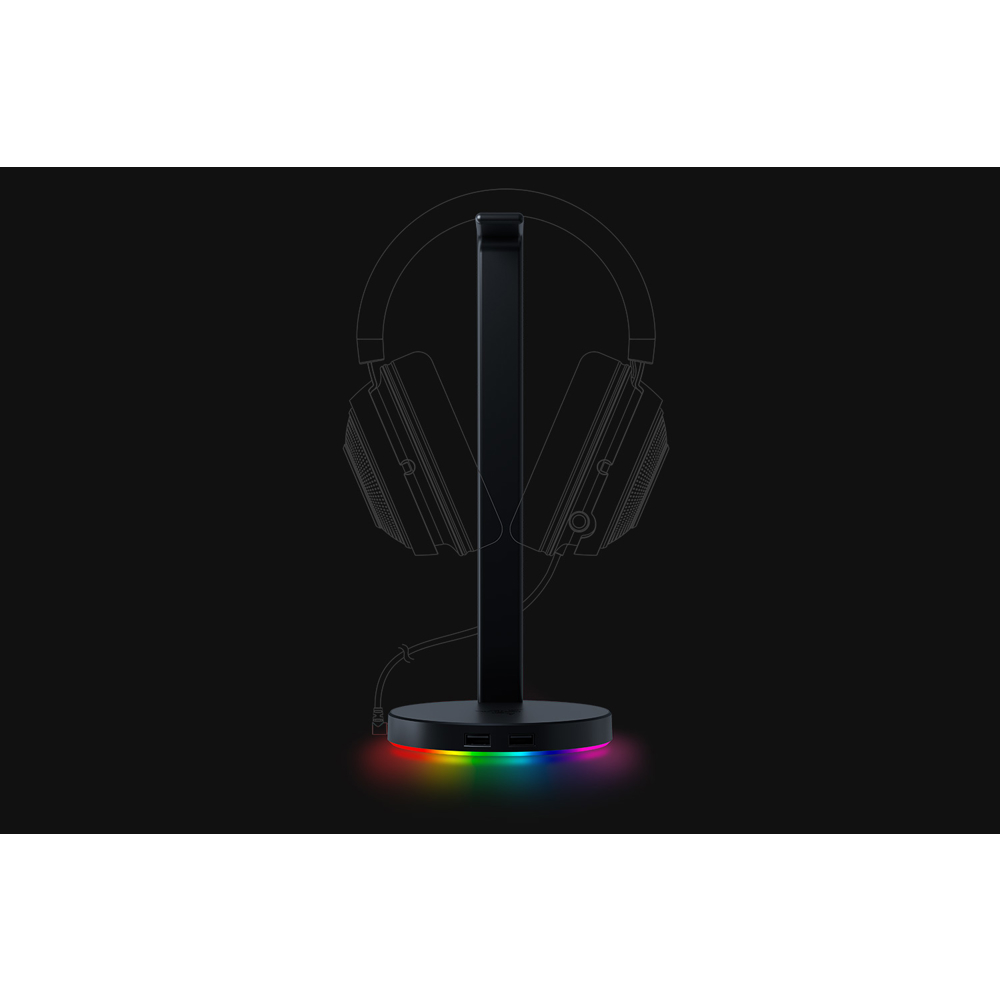 ყურსასმენის სადგამი Razer RC21-01510100-R3M1 Base Station V2 Chroma, RGB, Black