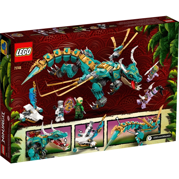 ასაწყობი დრაკონი Lego 71746, Ninjago Jungle Dragon