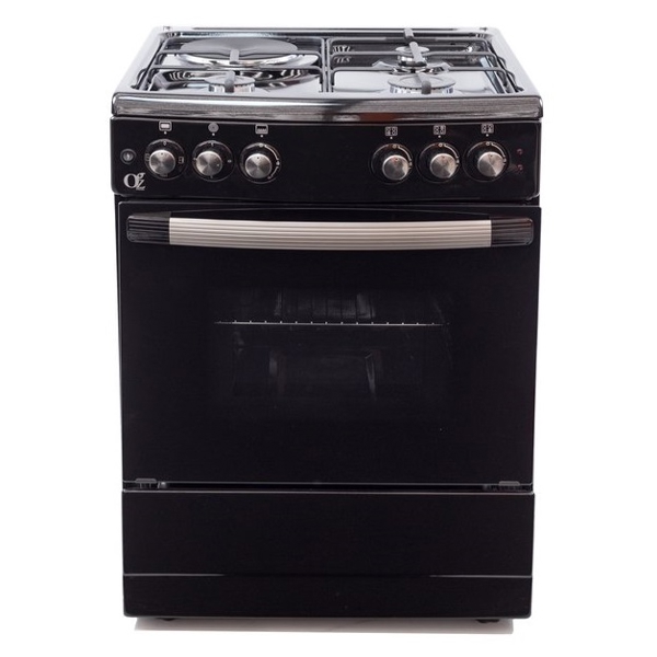 გაზქურა OZ OG 6031 BL OCOURVED60X60B31, OVEN-COMBINATION, Black