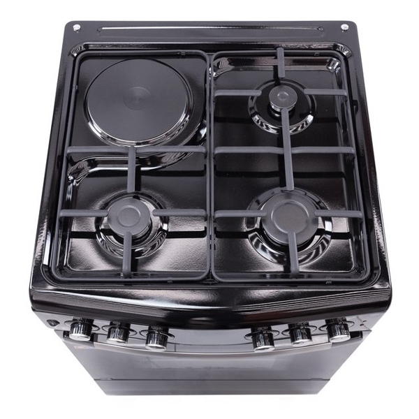 გაზქურა OZ OG 6031 BL OCOURVED60X60B31, OVEN-COMBINATION, Black